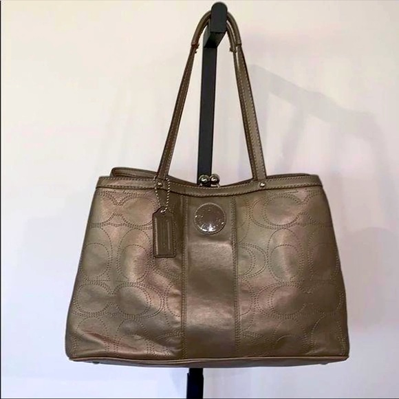 Coach A1276-F19413 Satchel in Bronze Leather - Picture 2 of 16
